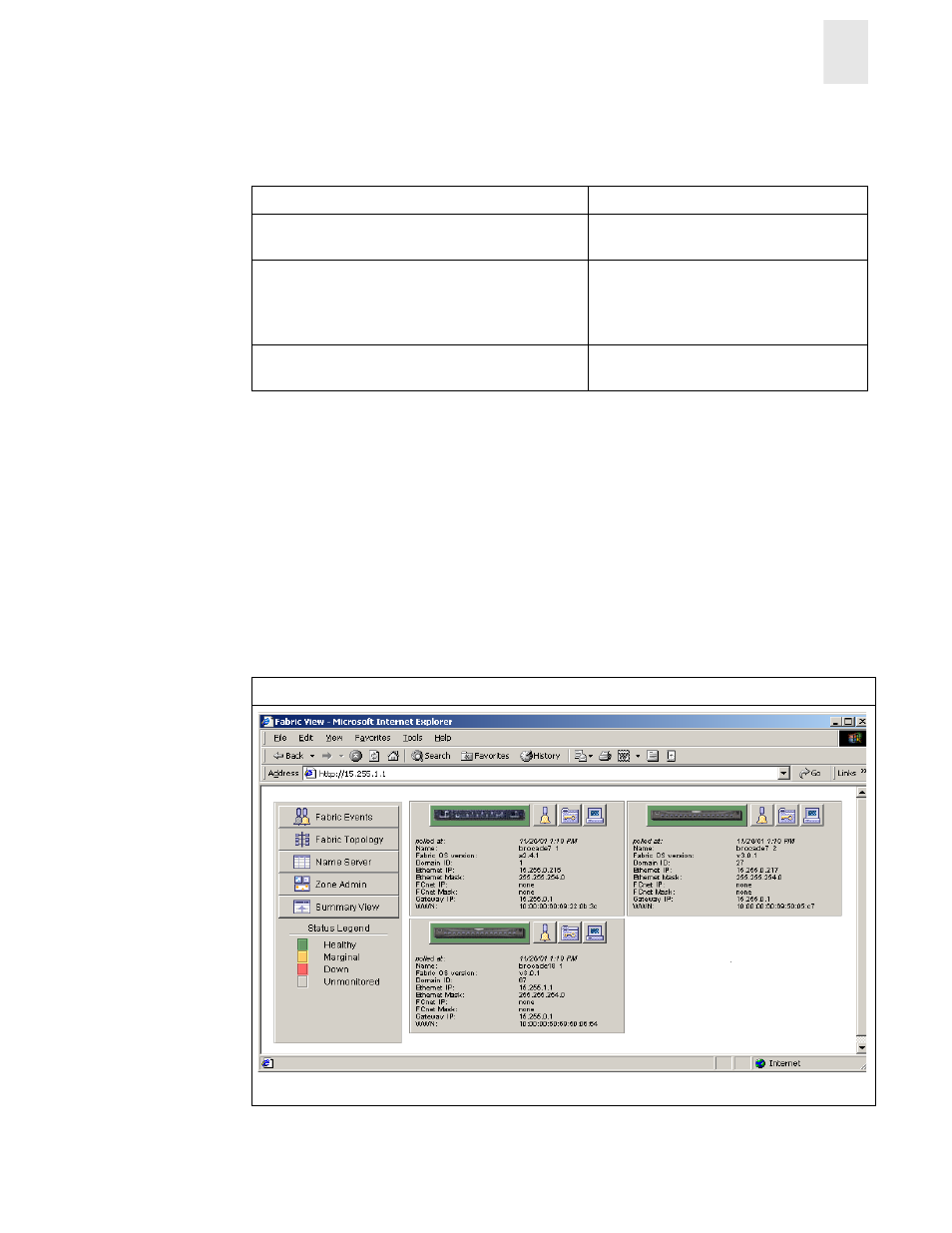 Web tools main views | HP Surestore 6164 Switch User Manual | Page 13 / 161