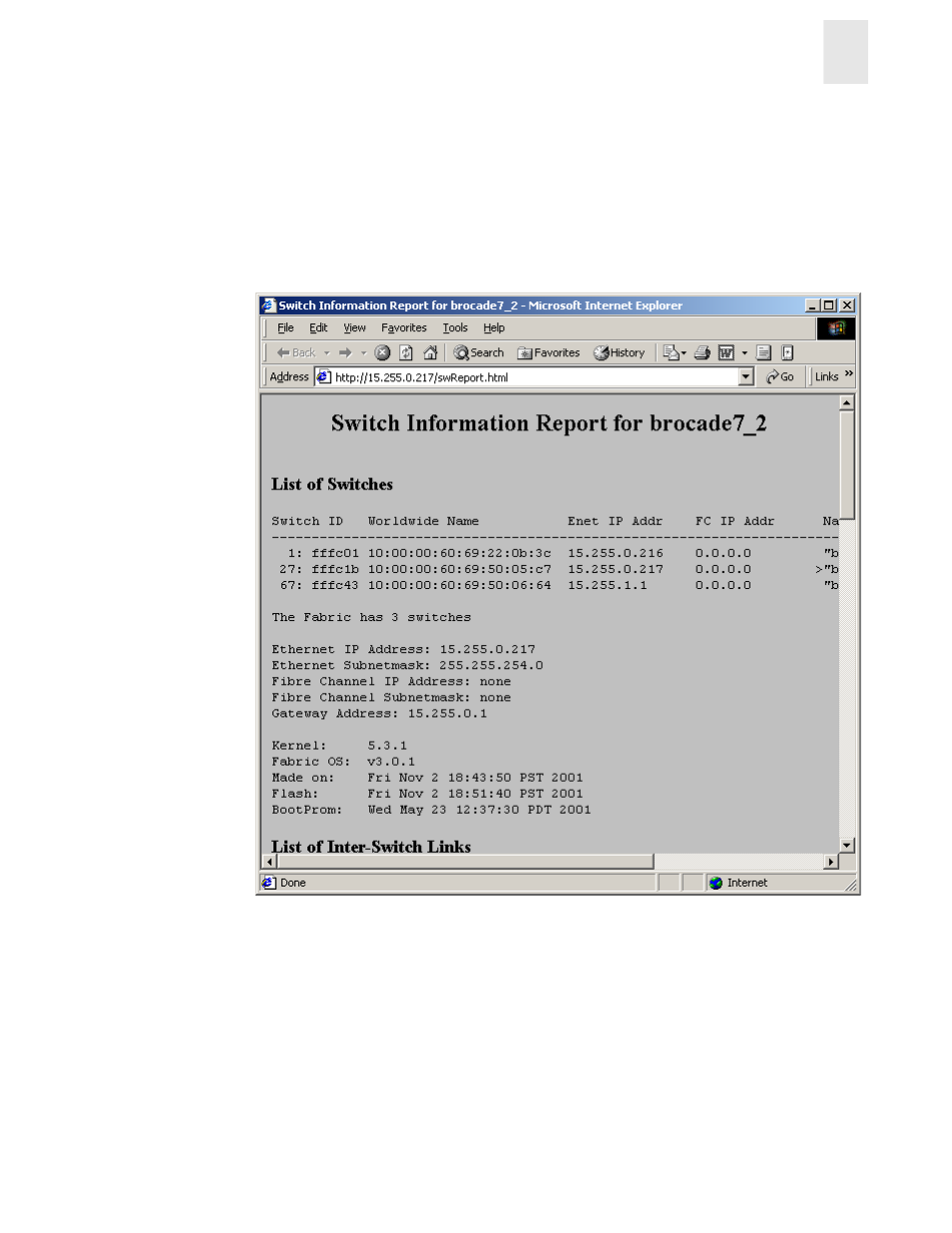 Report tab, 4report tab | HP Surestore 6164 Switch User Manual | Page 135 / 161