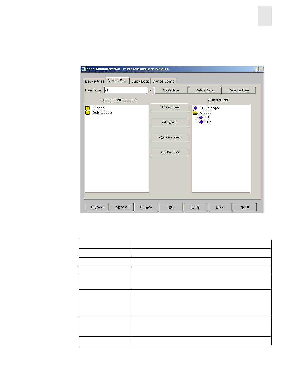 Al_pa device zone | HP Surestore 6164 Switch User Manual | Page 57 / 161