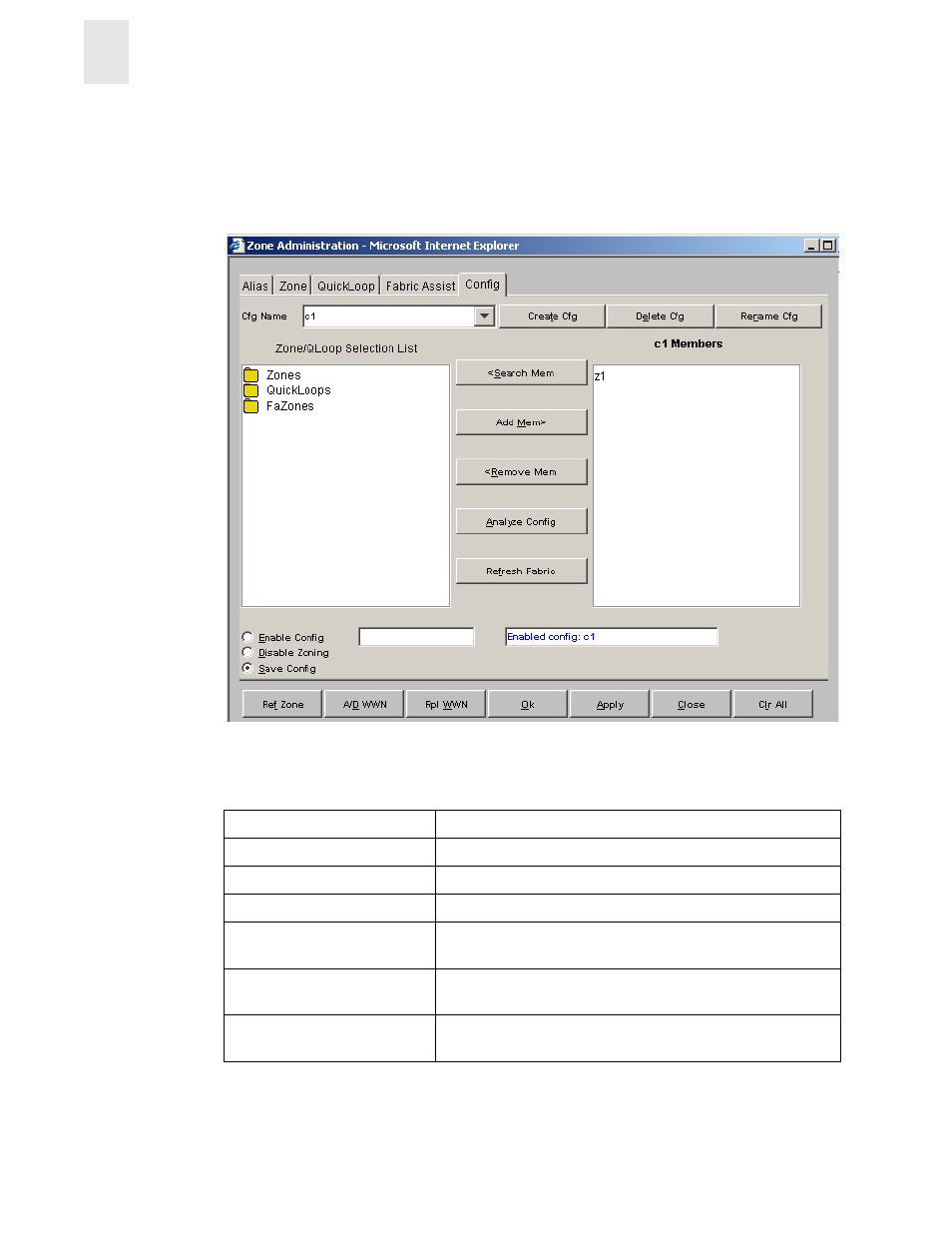 Config | HP Surestore 6164 Switch User Manual | Page 70 / 161