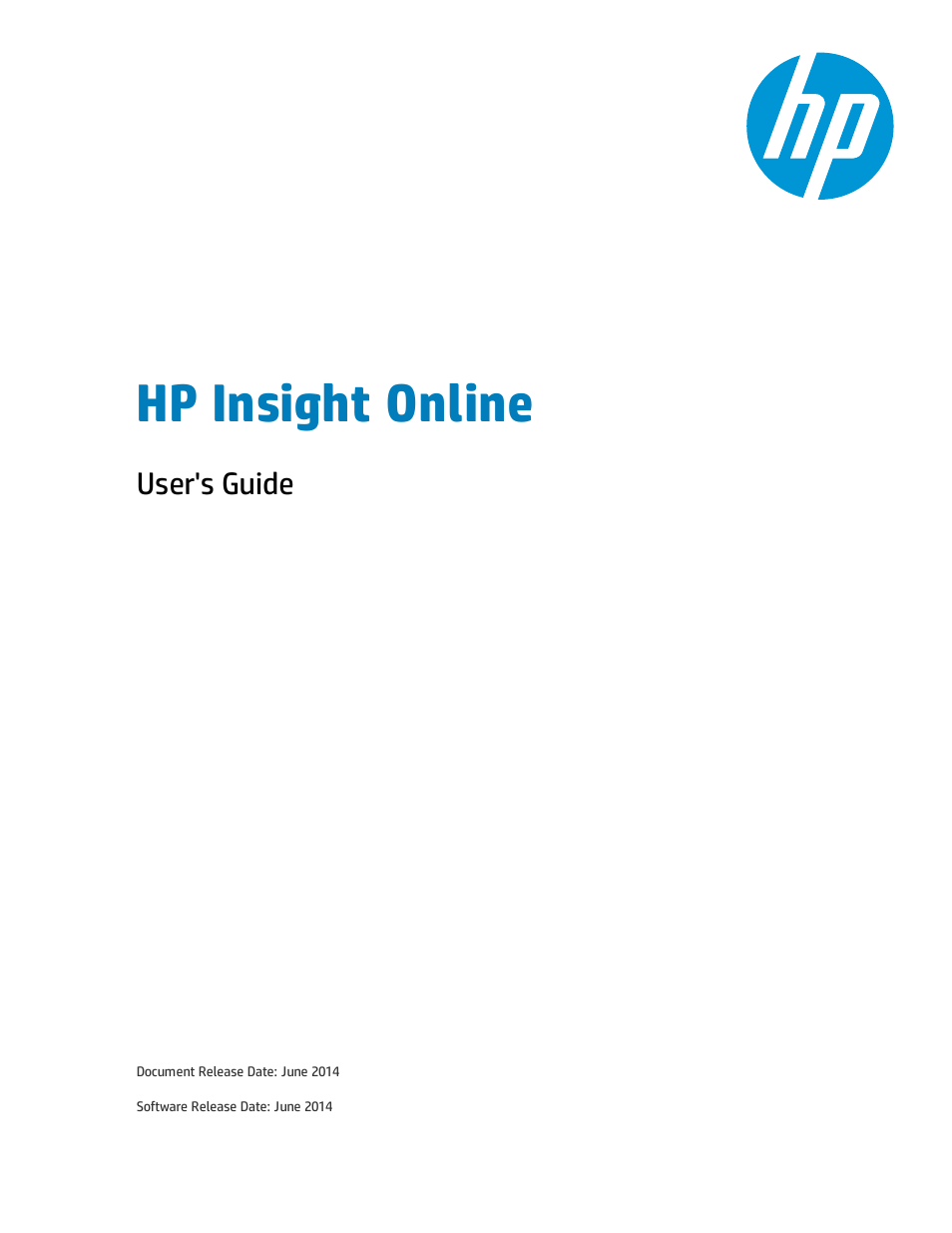 HP Insight Online Software User Manual | 51 pages