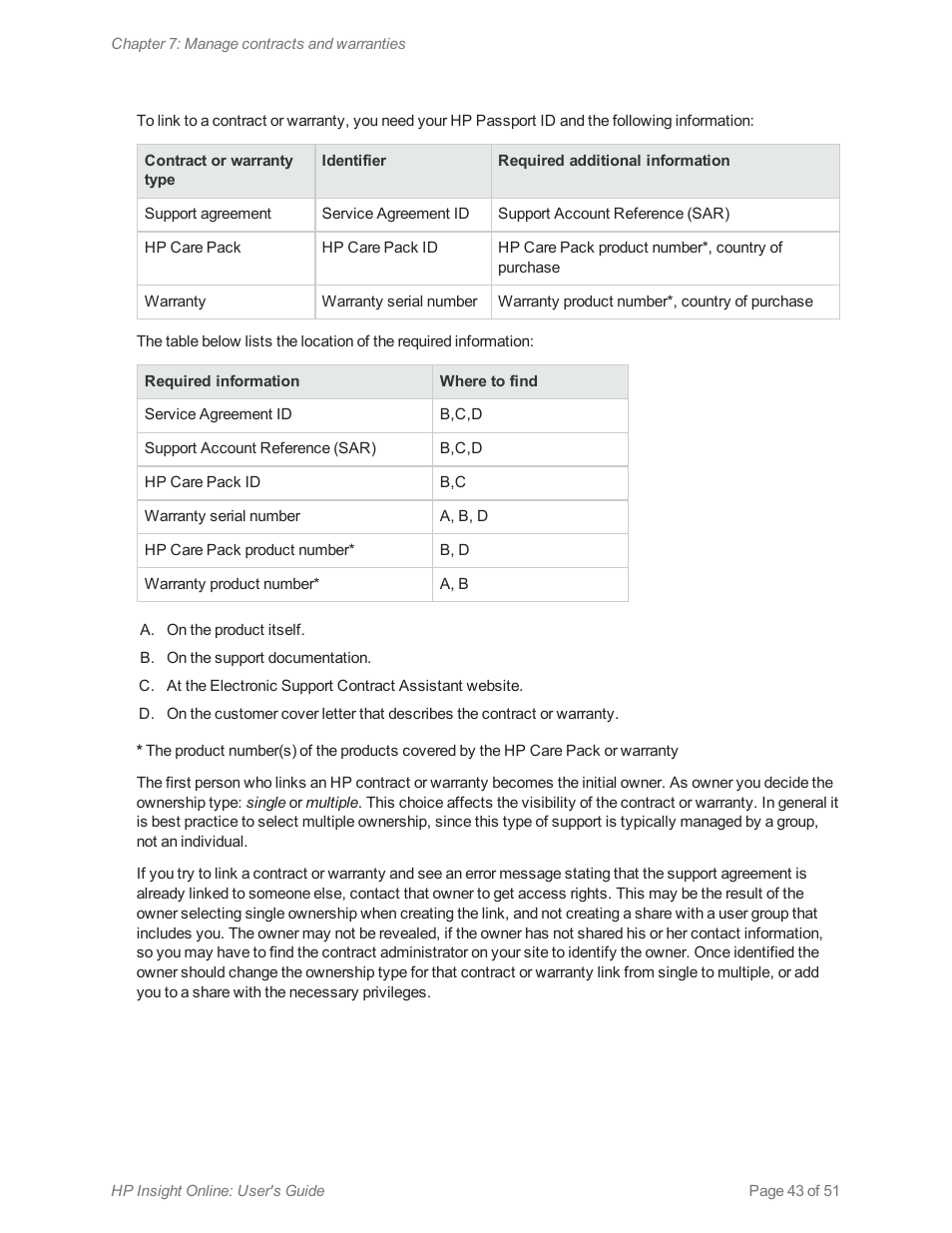 HP Insight Online Software User Manual | Page 43 / 51