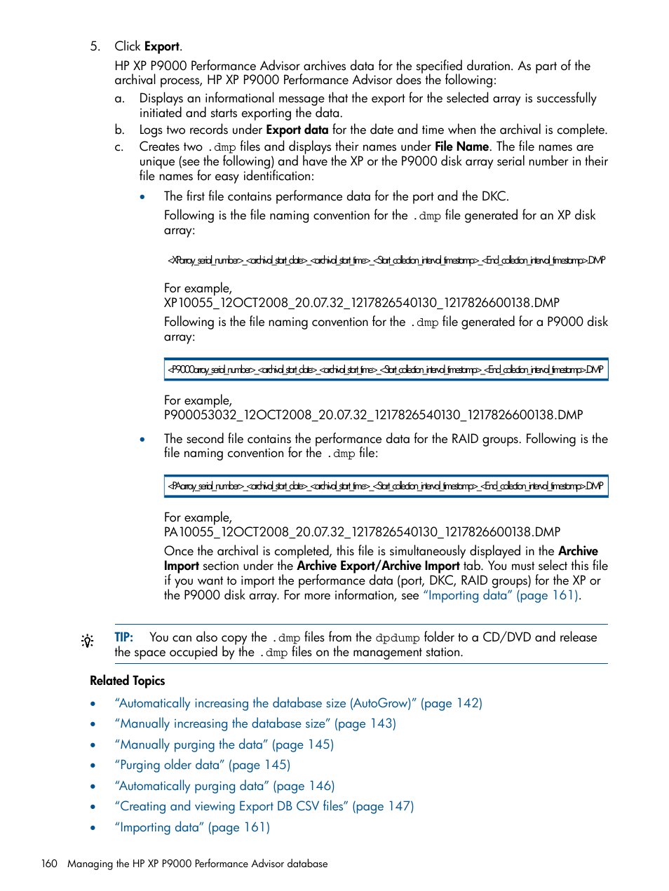 HP XP Performance Advisor Software User Manual | Page 160 / 417