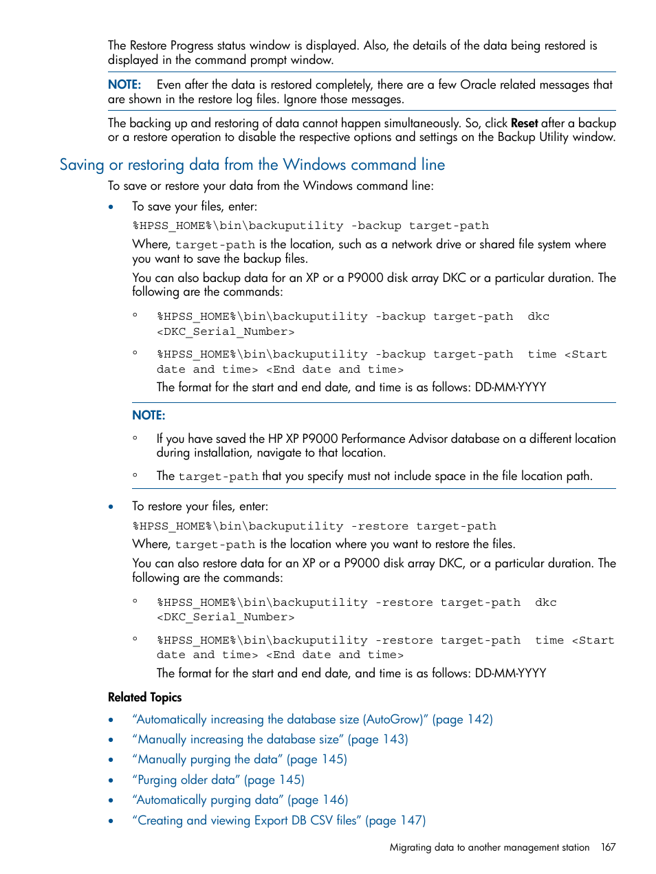 HP XP Performance Advisor Software User Manual | Page 167 / 417