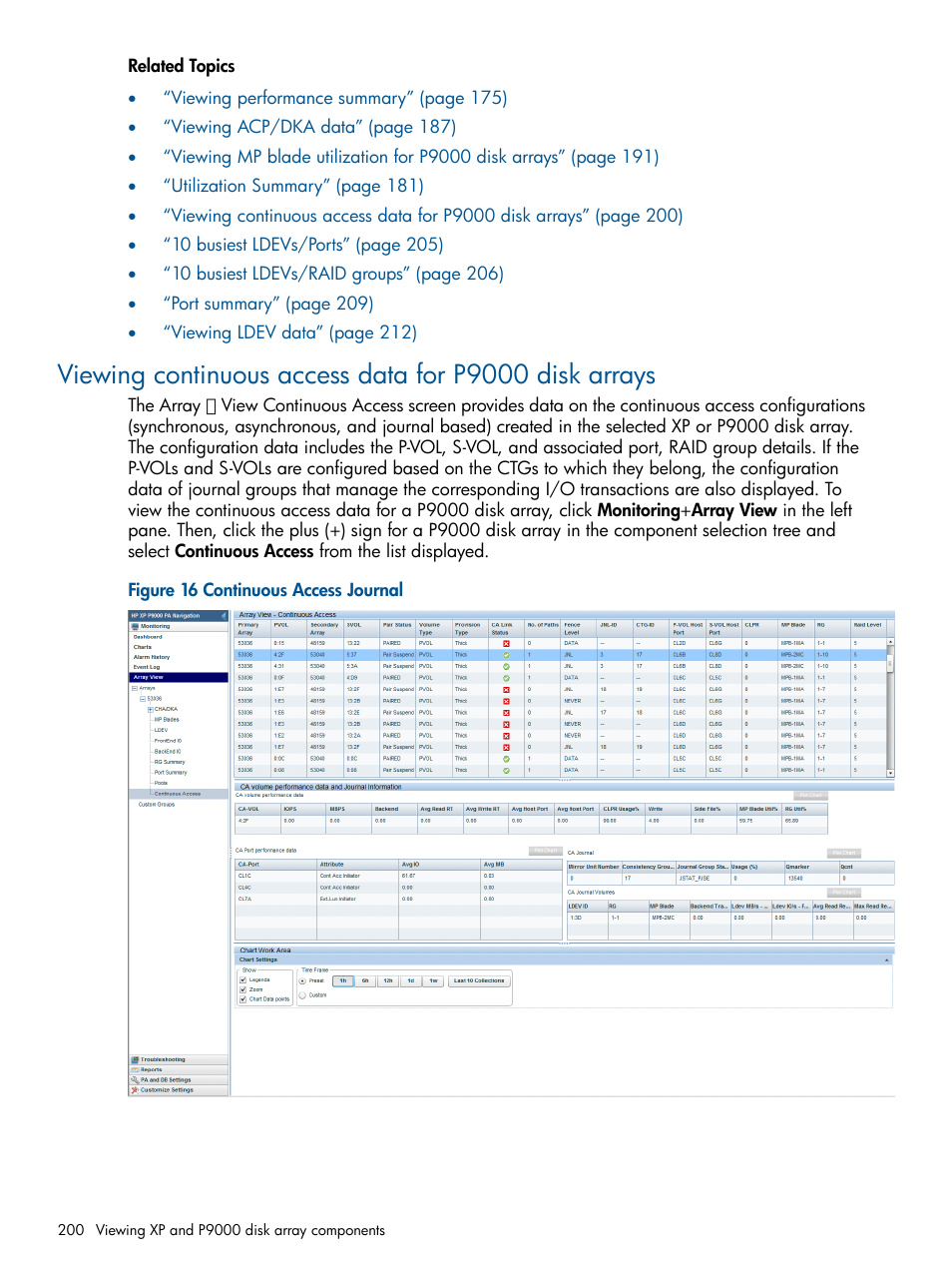HP XP Performance Advisor Software User Manual | Page 200 / 417