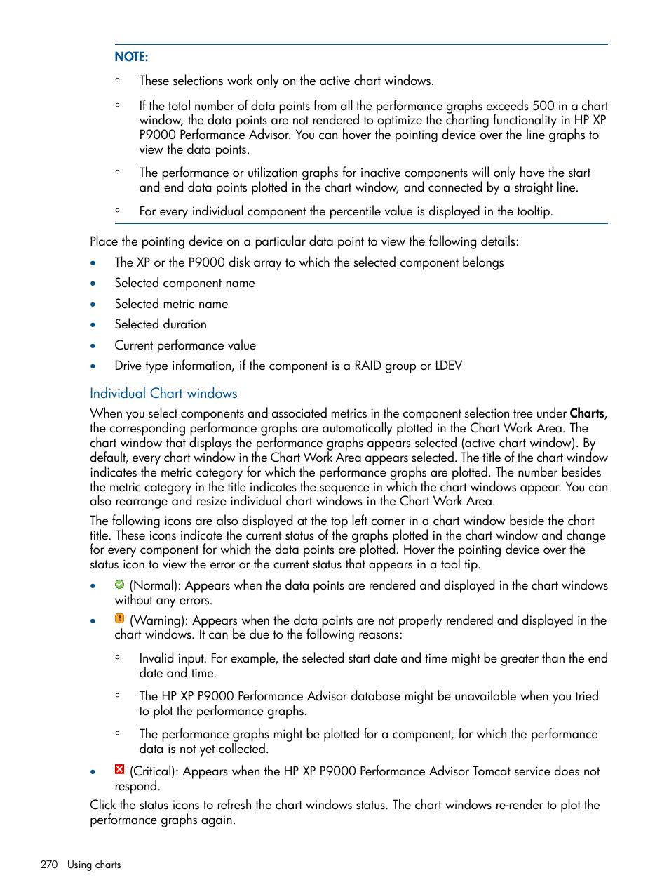 HP XP Performance Advisor Software User Manual | Page 270 / 417