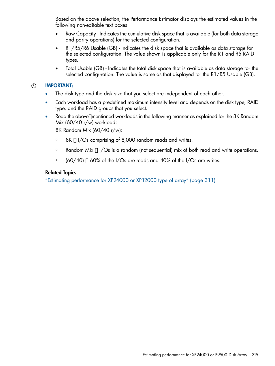 HP XP Performance Advisor Software User Manual | Page 315 / 417