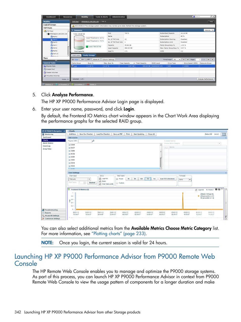 HP XP Performance Advisor Software User Manual | Page 342 / 417