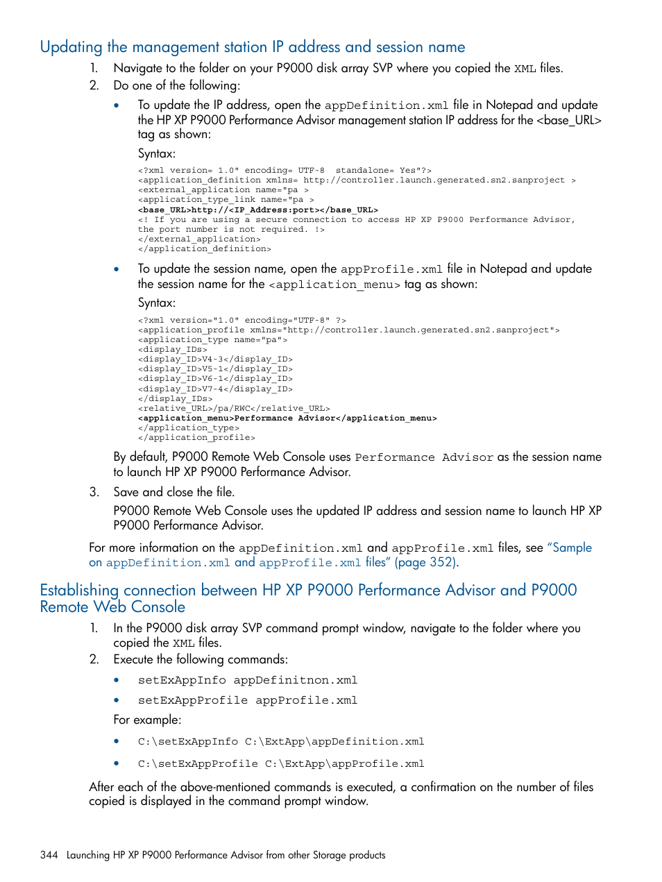 HP XP Performance Advisor Software User Manual | Page 344 / 417