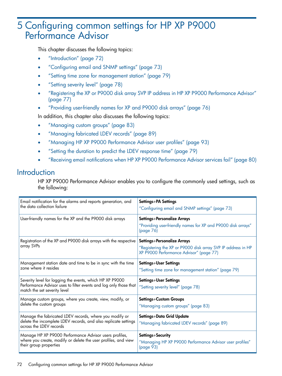 Introduction | HP XP Performance Advisor Software User Manual | Page 72 / 417