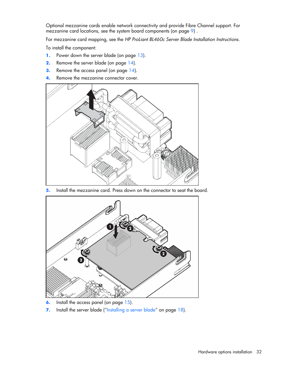 HP ProLiant xw460c Blade Workstation User Manual | Page 32 / 93