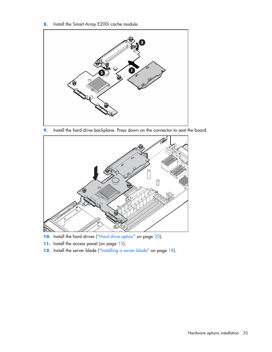 HP ProLiant xw460c Blade Workstation User Manual | Page 35 / 93