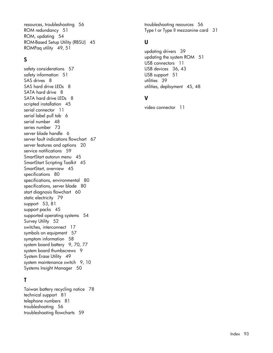 HP ProLiant xw460c Blade Workstation User Manual | Page 93 / 93