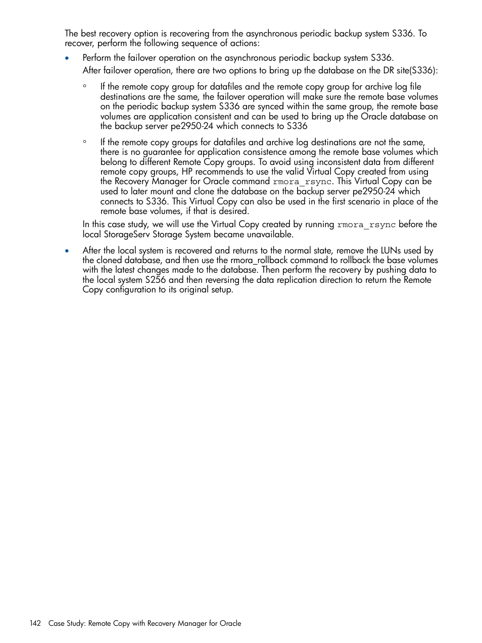 HP 3PAR Application Software Suite for Oracle User Manual | Page 142 / 215