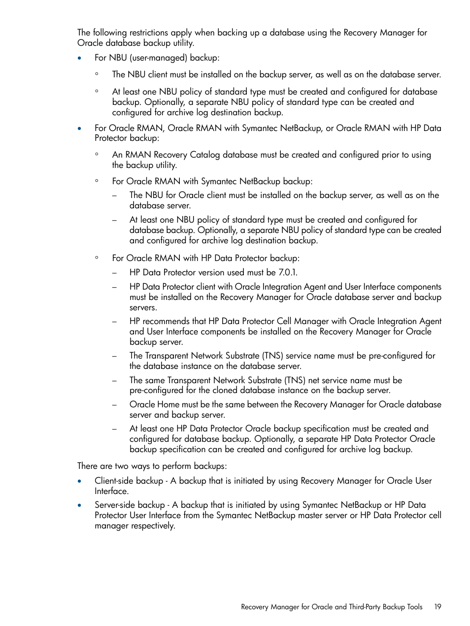 HP 3PAR Application Software Suite for Oracle User Manual | Page 19 / 215