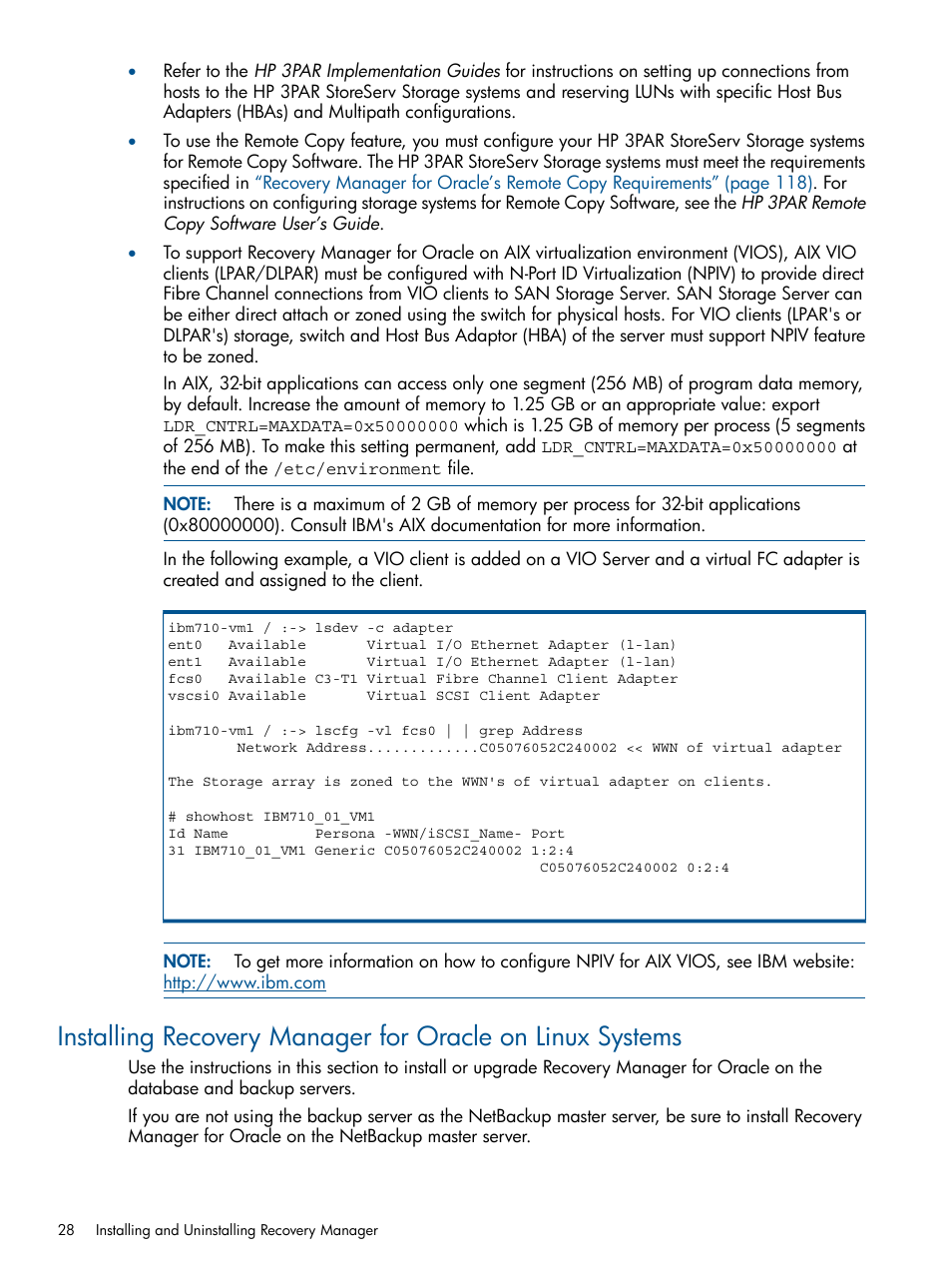 HP 3PAR Application Software Suite for Oracle User Manual | Page 28 / 215