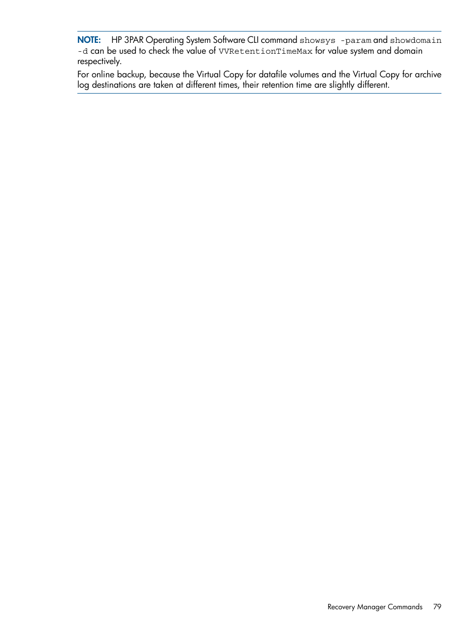 HP 3PAR Application Software Suite for Oracle User Manual | Page 79 / 215
