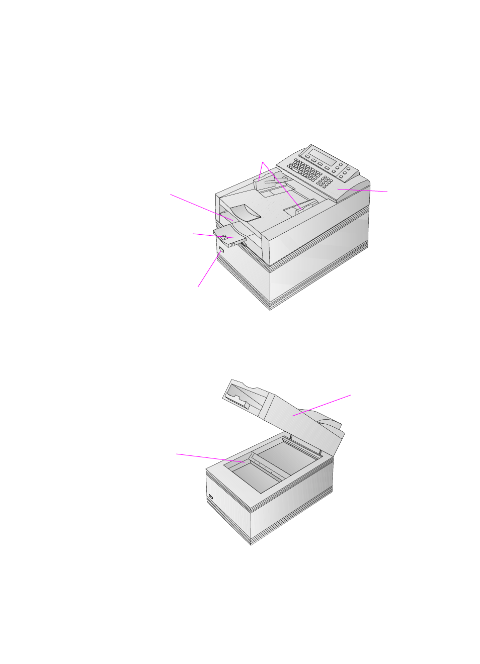 Identifying digital sender parts | HP 9100c Digital Sender series User Manual | Page 19 / 148