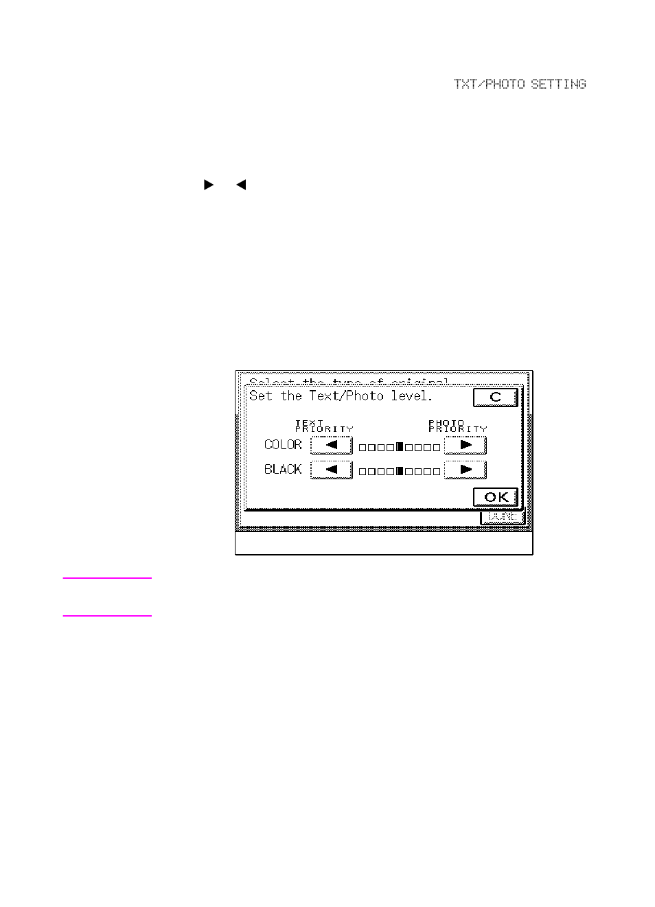 Adjusting the text and photo priority level | HP Color LaserJet 8550 Multifunction Printer series User Manual | Page 107 / 338