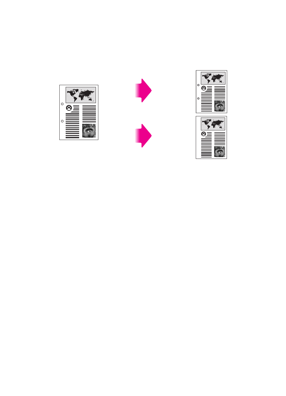 Erasing binding holes on copies | HP Color LaserJet 8550 Multifunction Printer series User Manual | Page 148 / 338