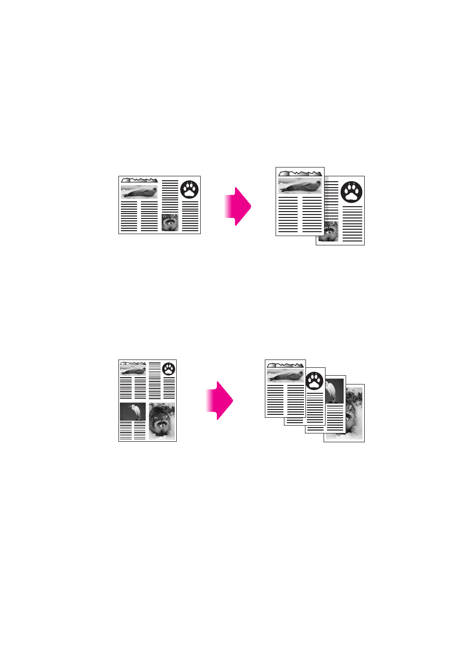 Separating images | HP Color LaserJet 8550 Multifunction Printer series User Manual | Page 156 / 338