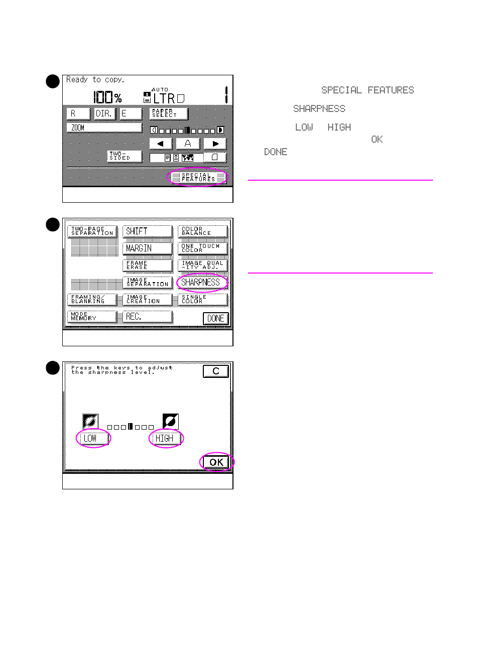 Modifying the sharpness of the copies | HP Color LaserJet 8550 Multifunction Printer series User Manual | Page 187 / 338