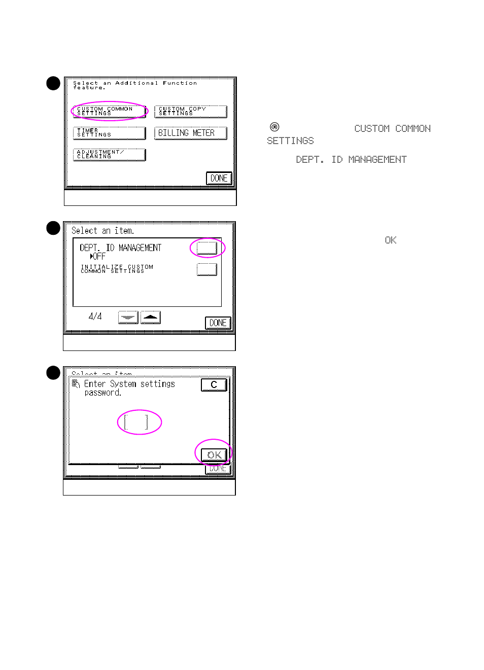 Erasing the department id and password | HP Color LaserJet 8550 Multifunction Printer series User Manual | Page 255 / 338
