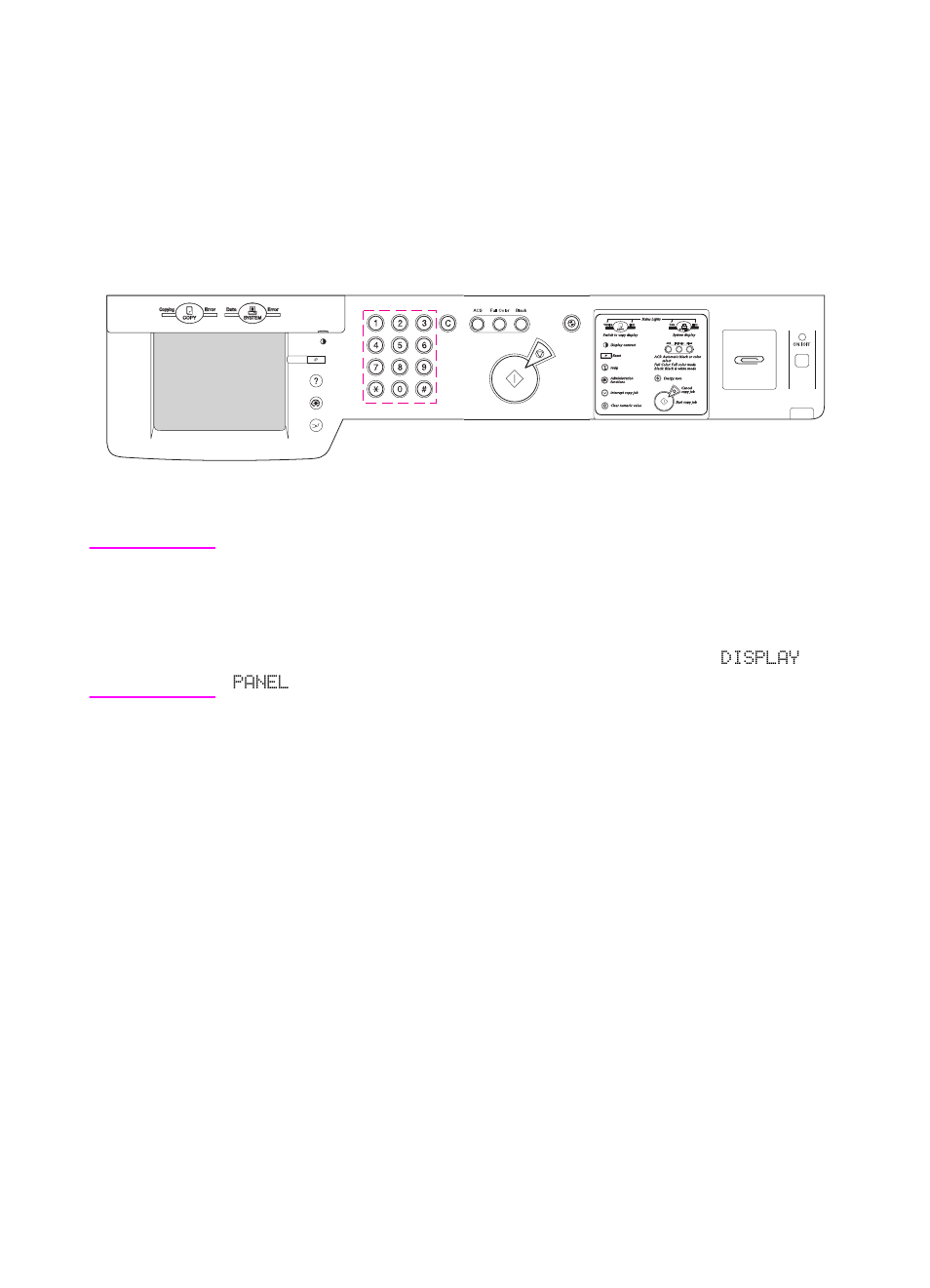 Copy module control panel features | HP Color LaserJet 8550 Multifunction Printer series User Manual | Page 28 / 338