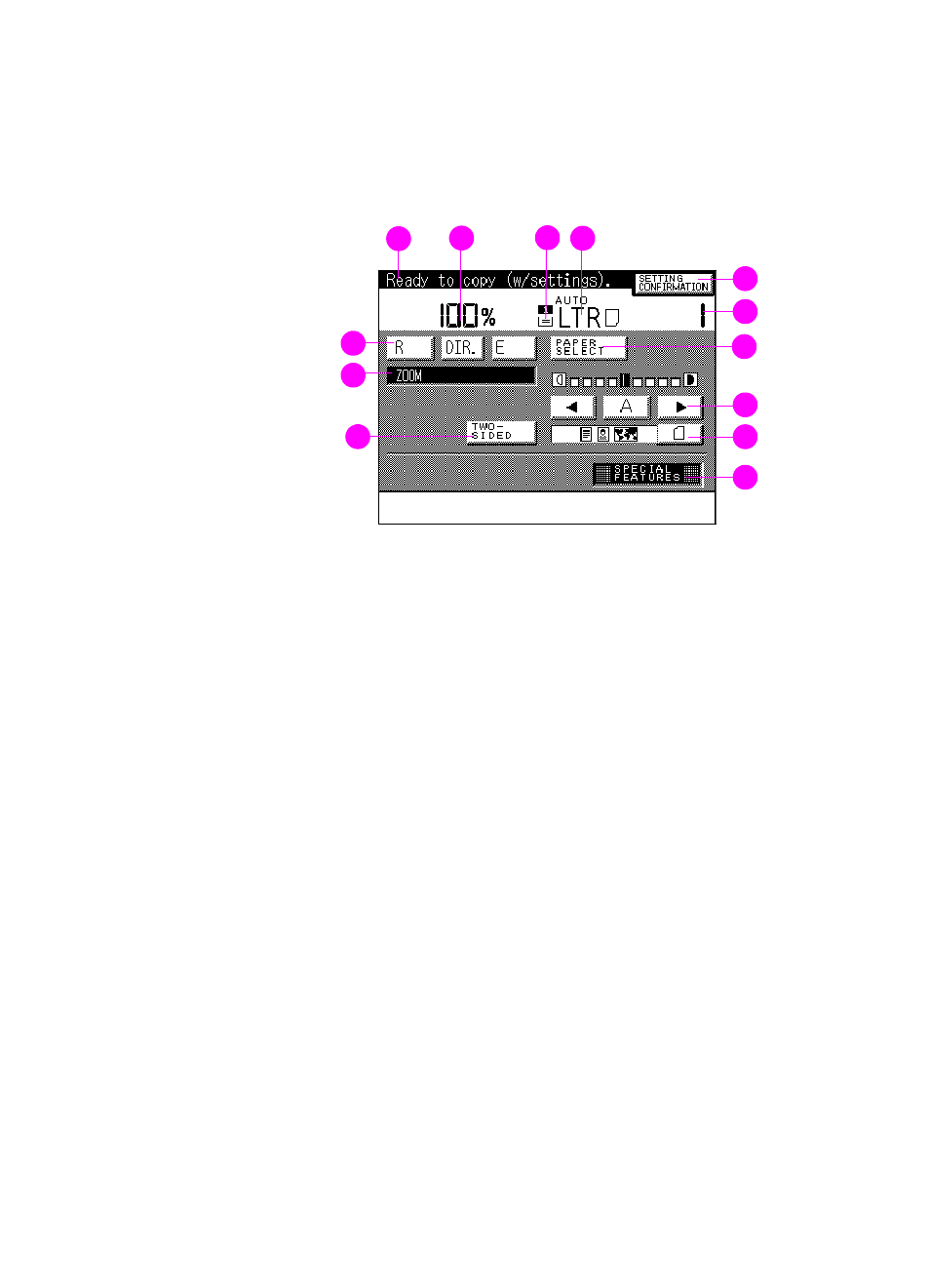 Basic features screen | HP Color LaserJet 8550 Multifunction Printer series User Manual | Page 39 / 338