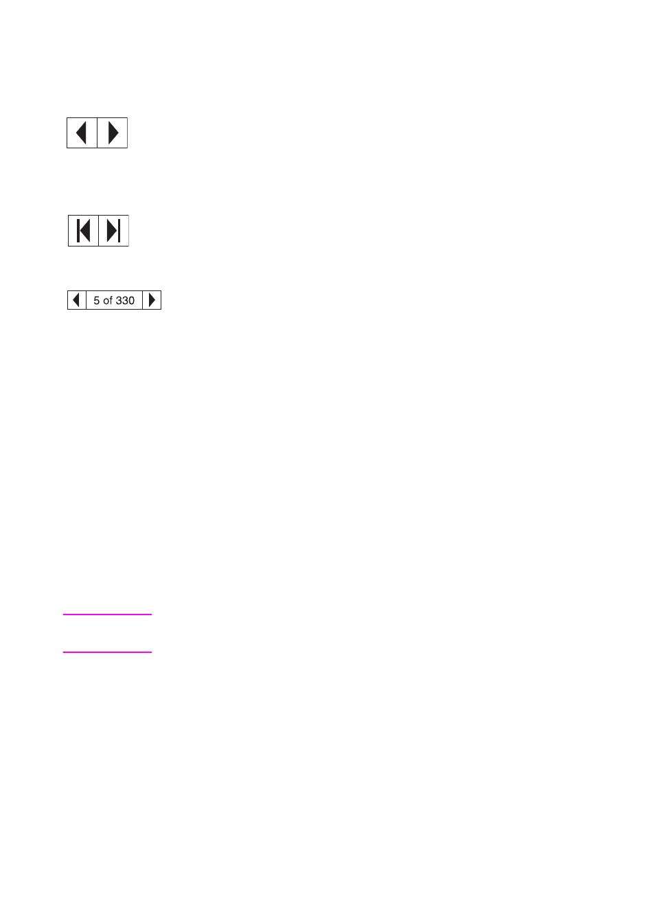 Paging through a document, Browsing with thumbnails, Printing the document | HP Color LaserJet 8550 Multifunction Printer series User Manual | Page 7 / 338