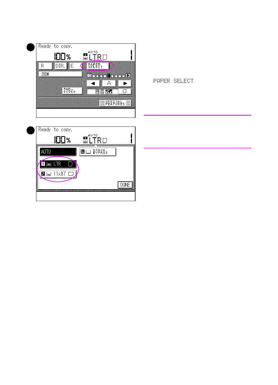 Selecting paper manually | HP Color LaserJet 8550 Multifunction Printer series User Manual | Page 73 / 338