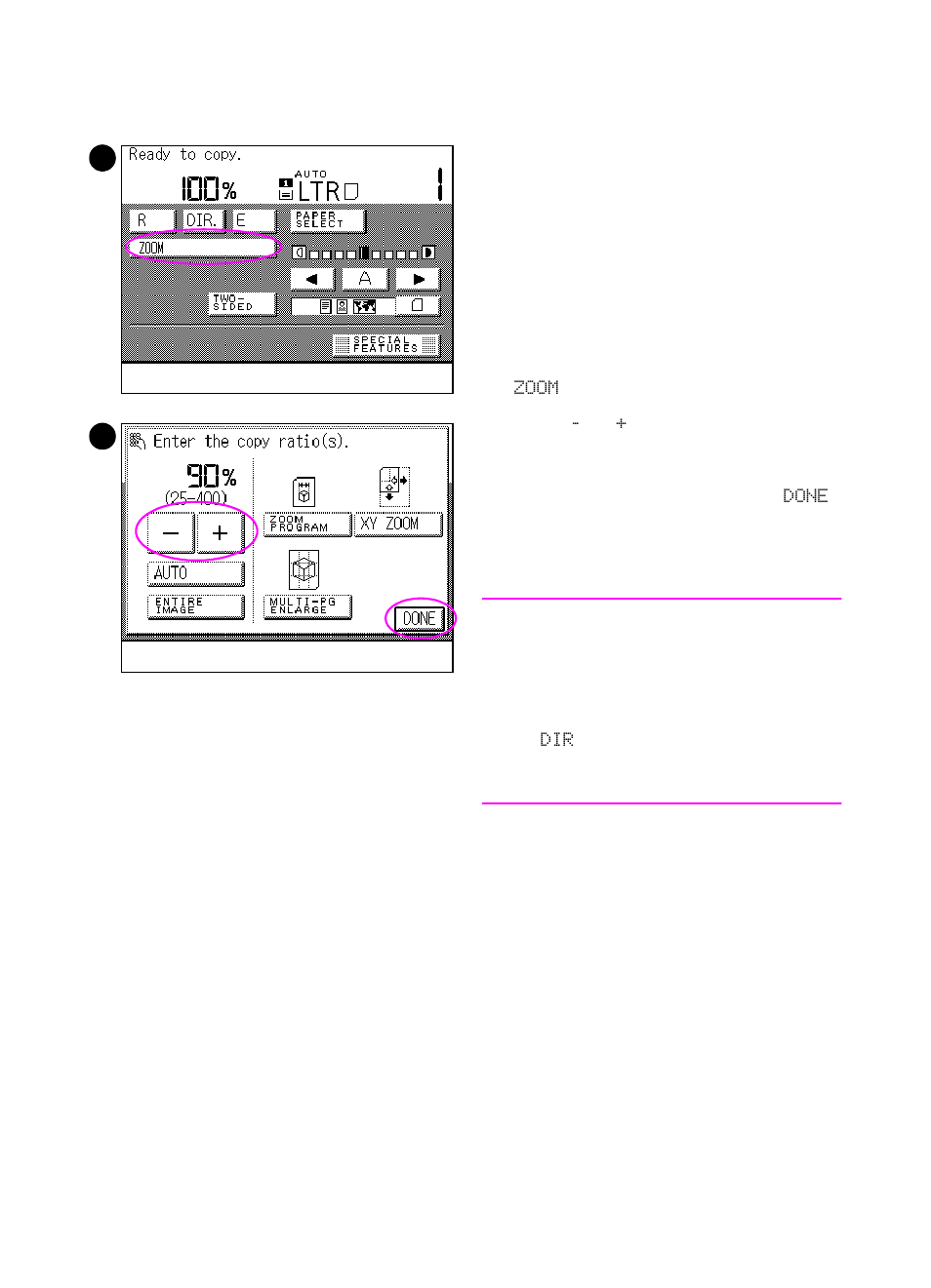 Using the manual zoom feature | HP Color LaserJet 8550 Multifunction Printer series User Manual | Page 85 / 338