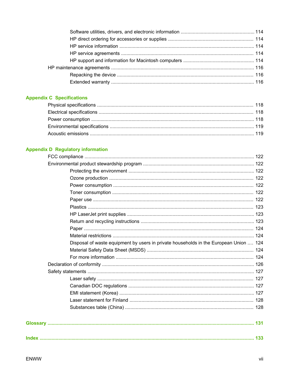 HP LaserJet M1120 Multifunction Printer User Manual | Page 9 / 150