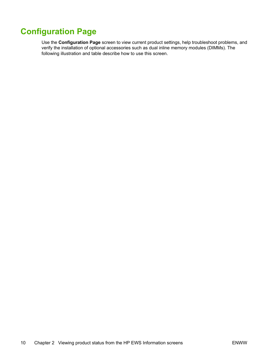 Configuration page | HP LaserJet M4345 Multifunction Printer series User Manual | Page 20 / 102
