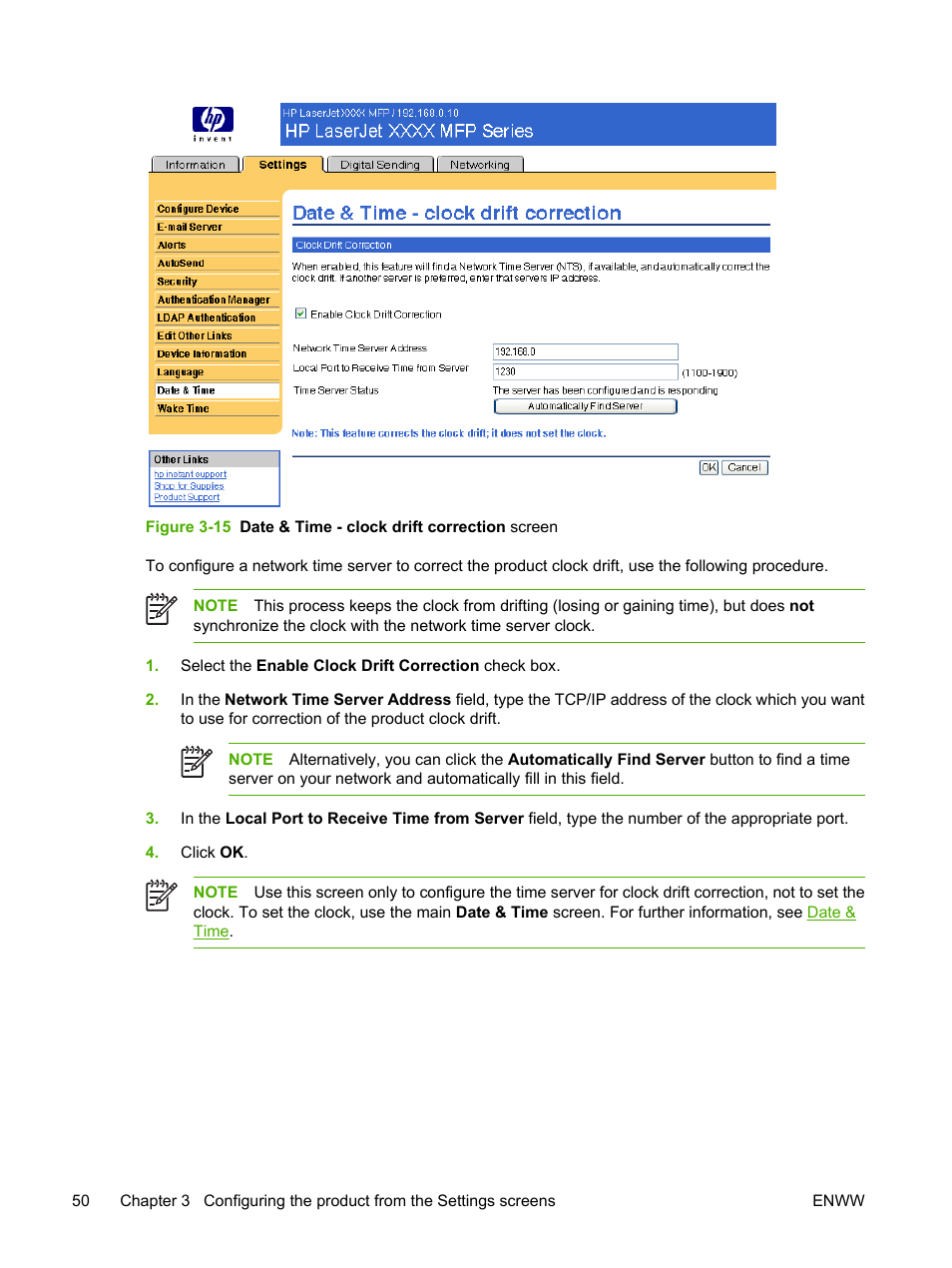HP LaserJet M4345 Multifunction Printer series User Manual | Page 60 / 102