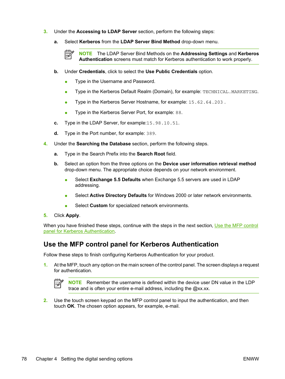 HP LaserJet M4345 Multifunction Printer series User Manual | Page 88 / 102