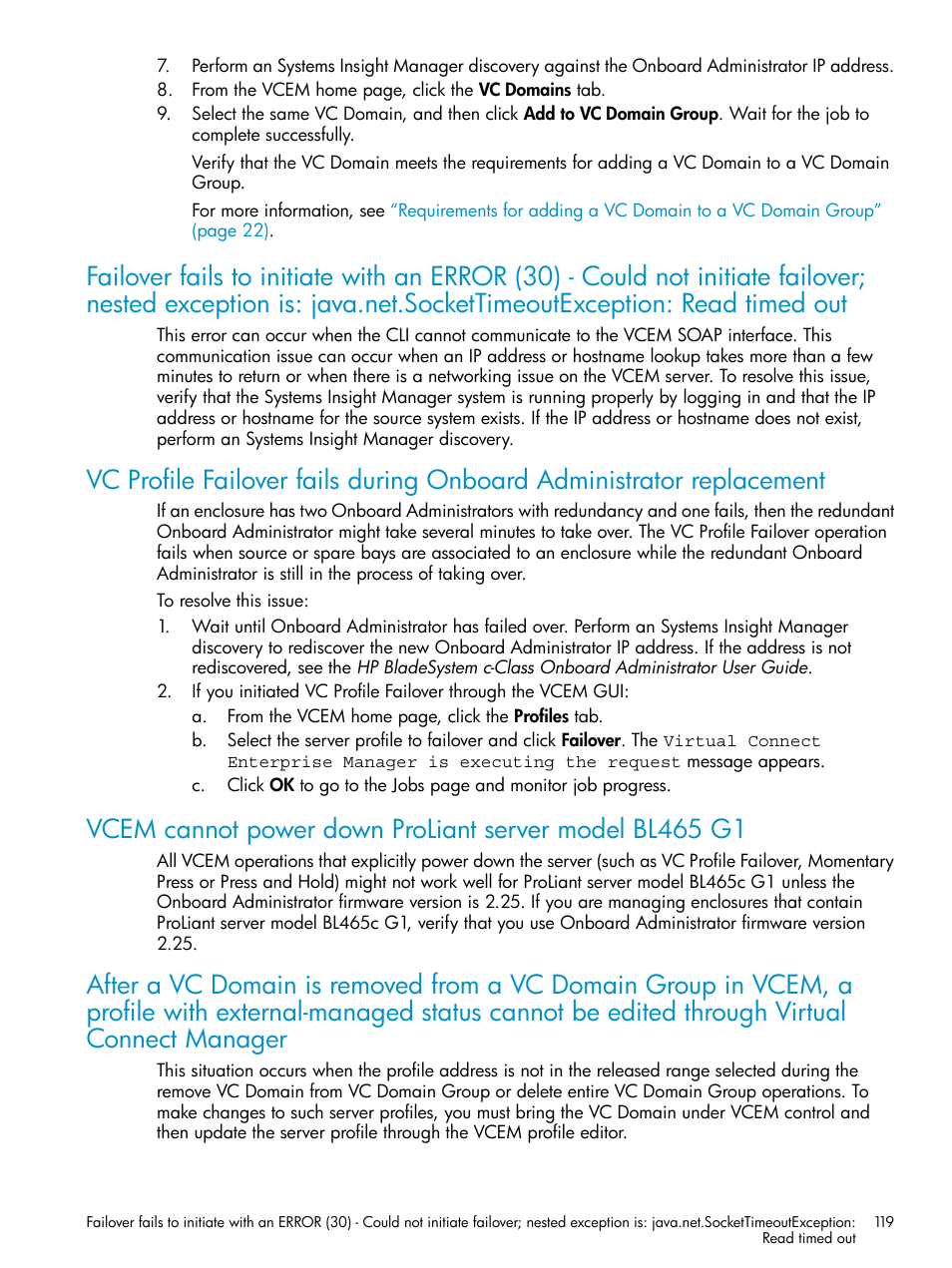 HP Virtual Connect Enterprise Manager Software User Manual | Page 119 / 136