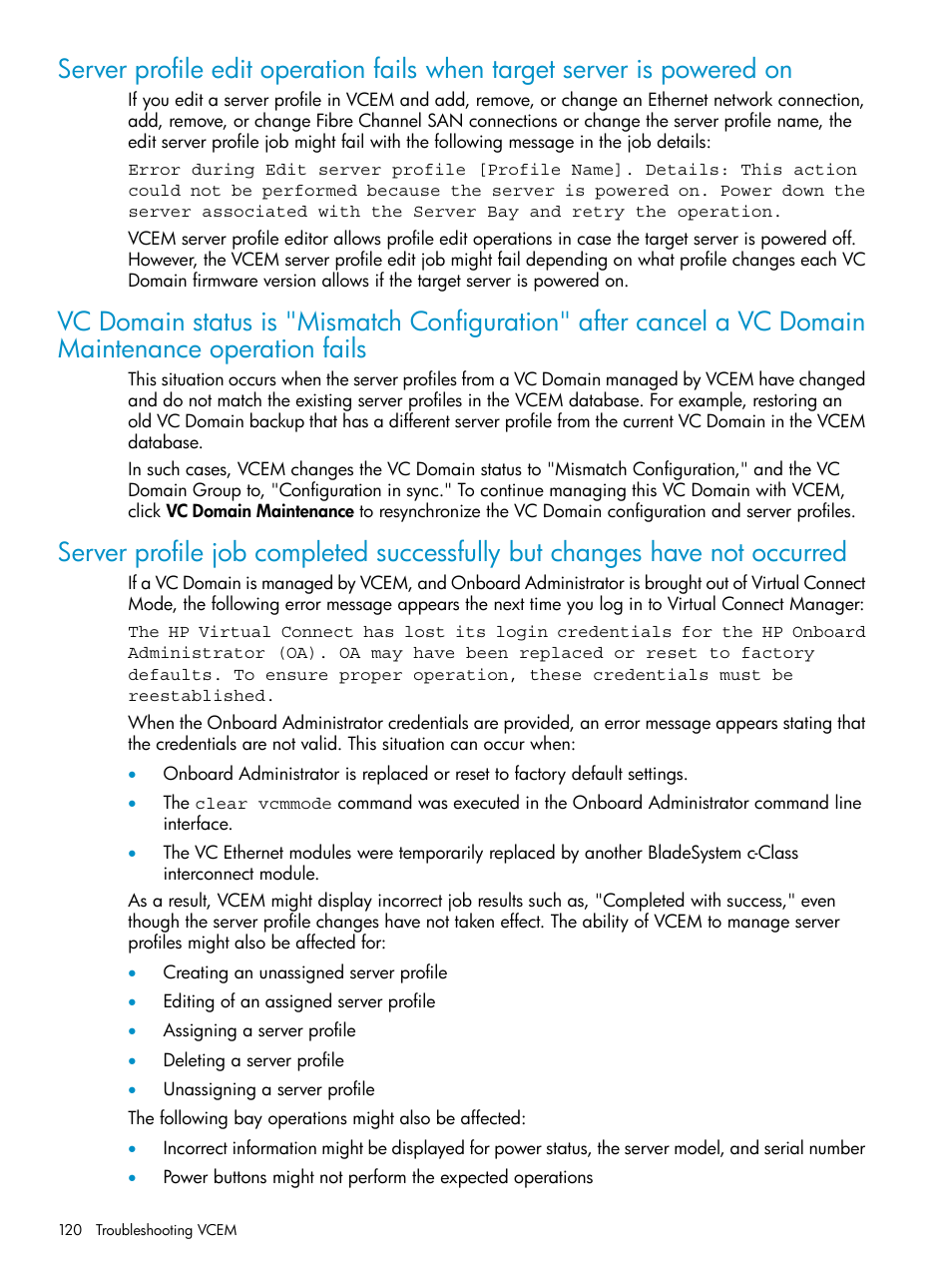 HP Virtual Connect Enterprise Manager Software User Manual | Page 120 / 136