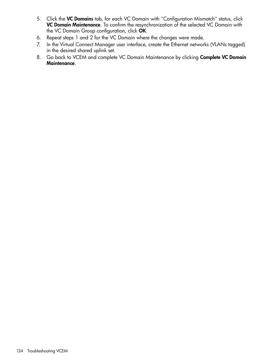 HP Virtual Connect Enterprise Manager Software User Manual | Page 124 / 136