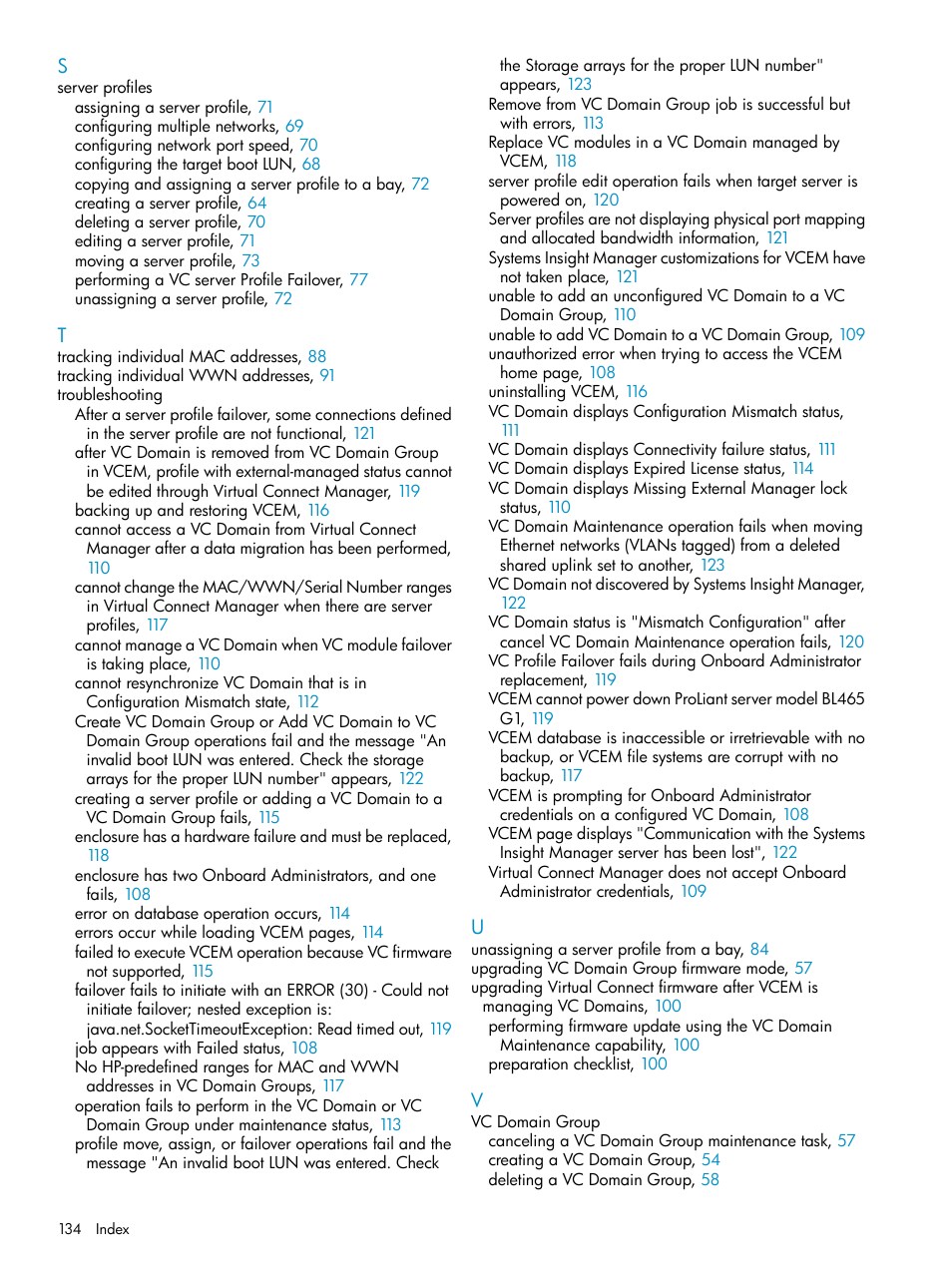 HP Virtual Connect Enterprise Manager Software User Manual | Page 134 / 136