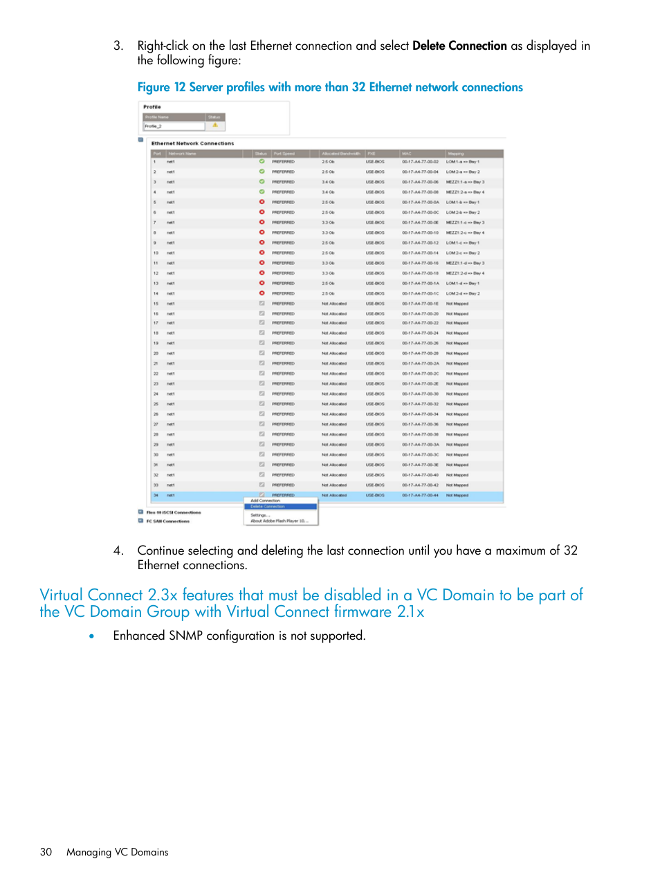 HP Virtual Connect Enterprise Manager Software User Manual | Page 30 / 136