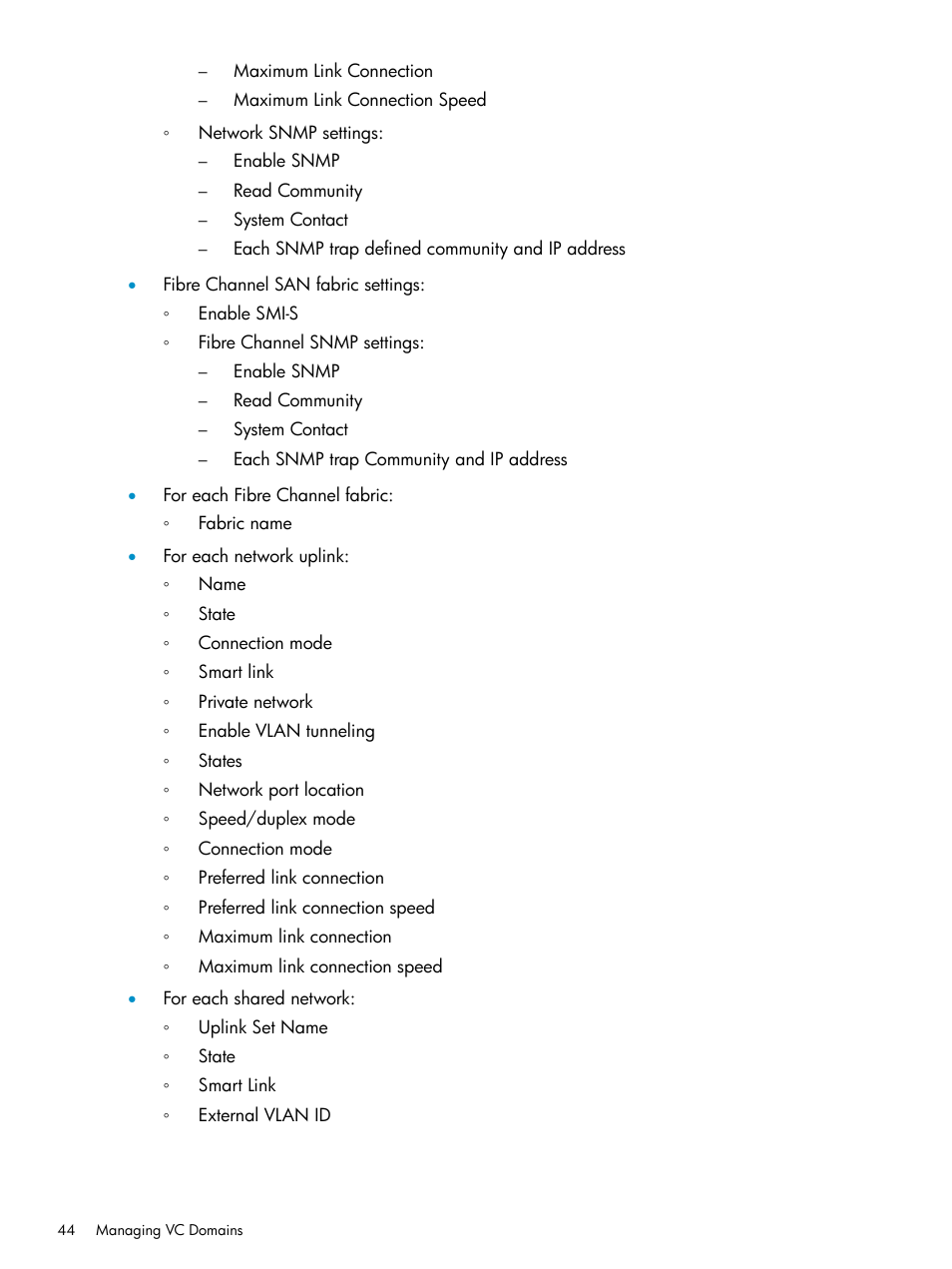 HP Virtual Connect Enterprise Manager Software User Manual | Page 44 / 136