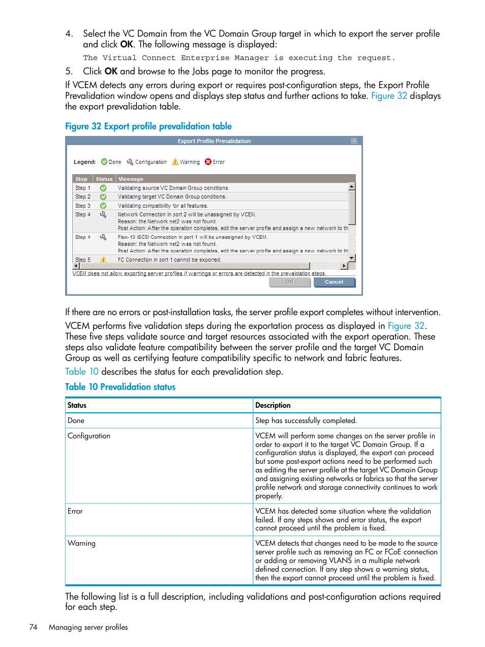 HP Virtual Connect Enterprise Manager Software User Manual | Page 74 / 136