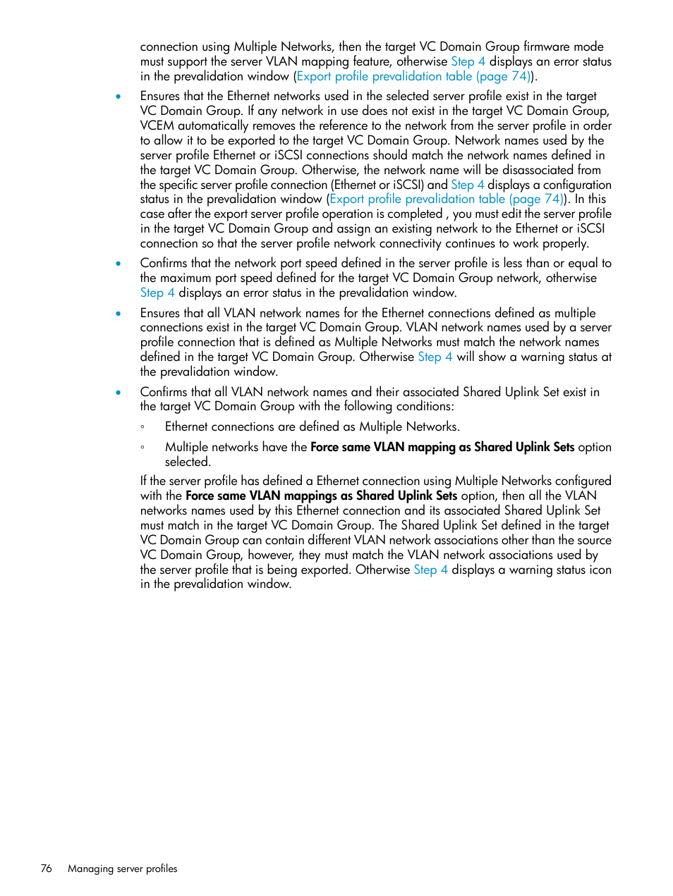 HP Virtual Connect Enterprise Manager Software User Manual | Page 76 / 136