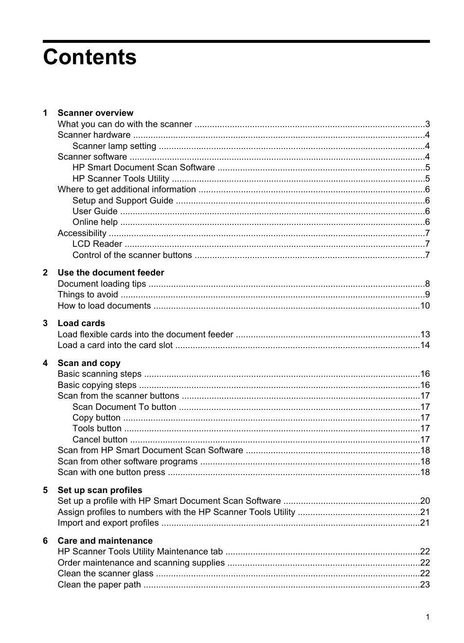 HP Scanjet N7710 Document Sheet-feed Scanner User Manual | Page 3 / 42