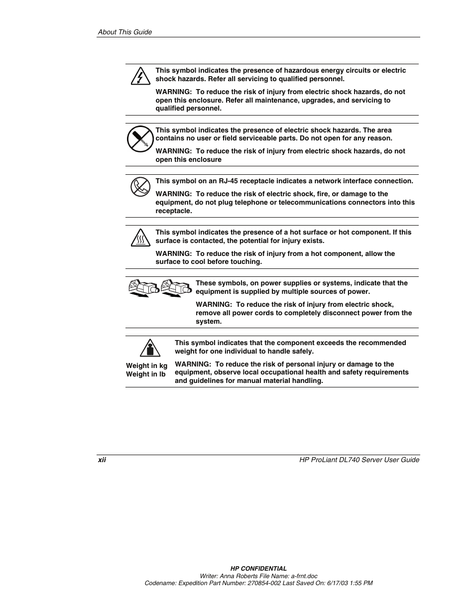 HP ProLiant DL740 Server User Manual | Page 11 / 277