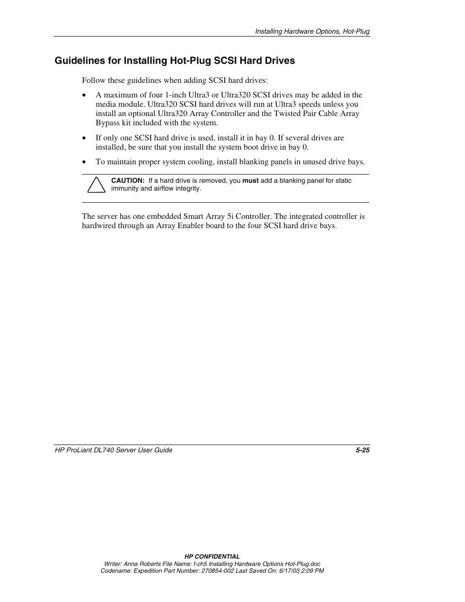 HP ProLiant DL740 Server User Manual | Page 124 / 277