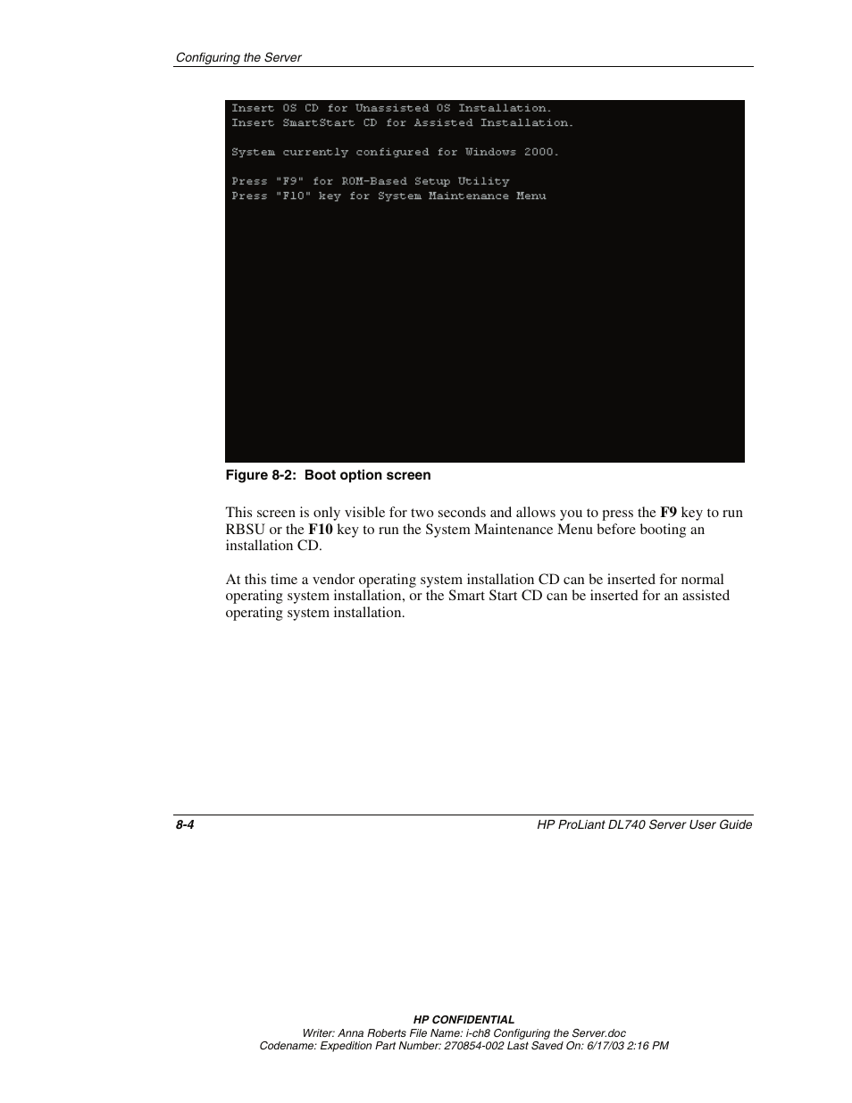 HP ProLiant DL740 Server User Manual | Page 184 / 277