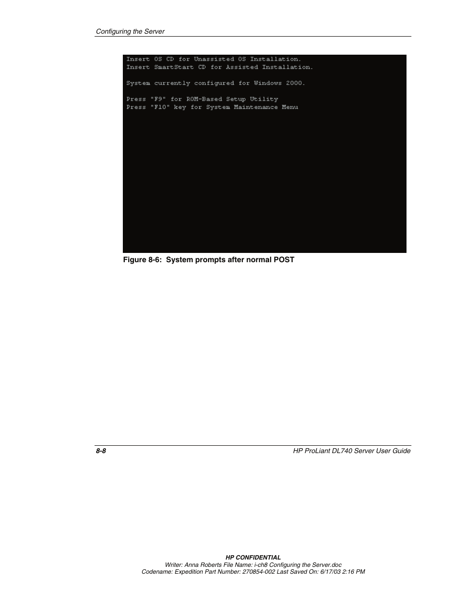 HP ProLiant DL740 Server User Manual | Page 188 / 277