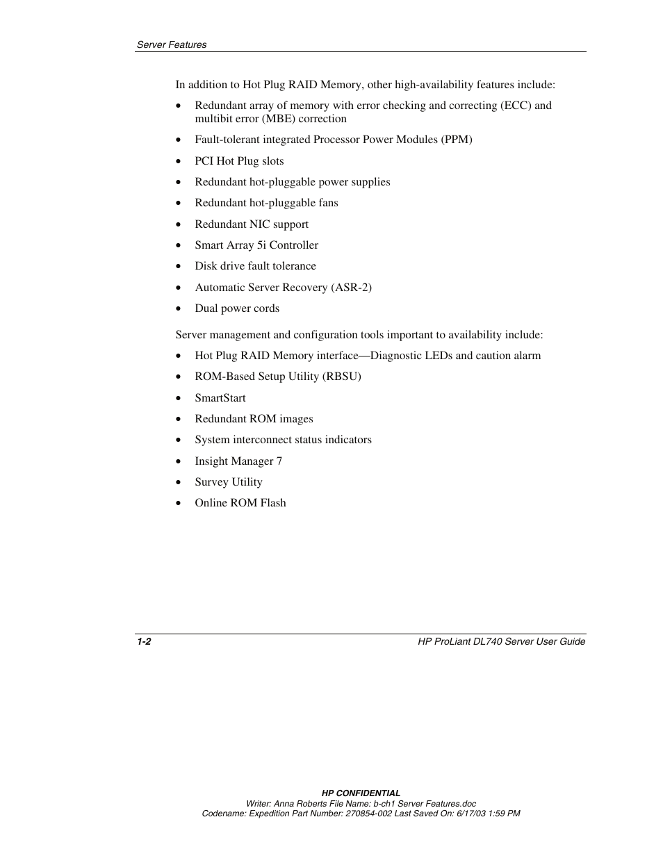 HP ProLiant DL740 Server User Manual | Page 19 / 277